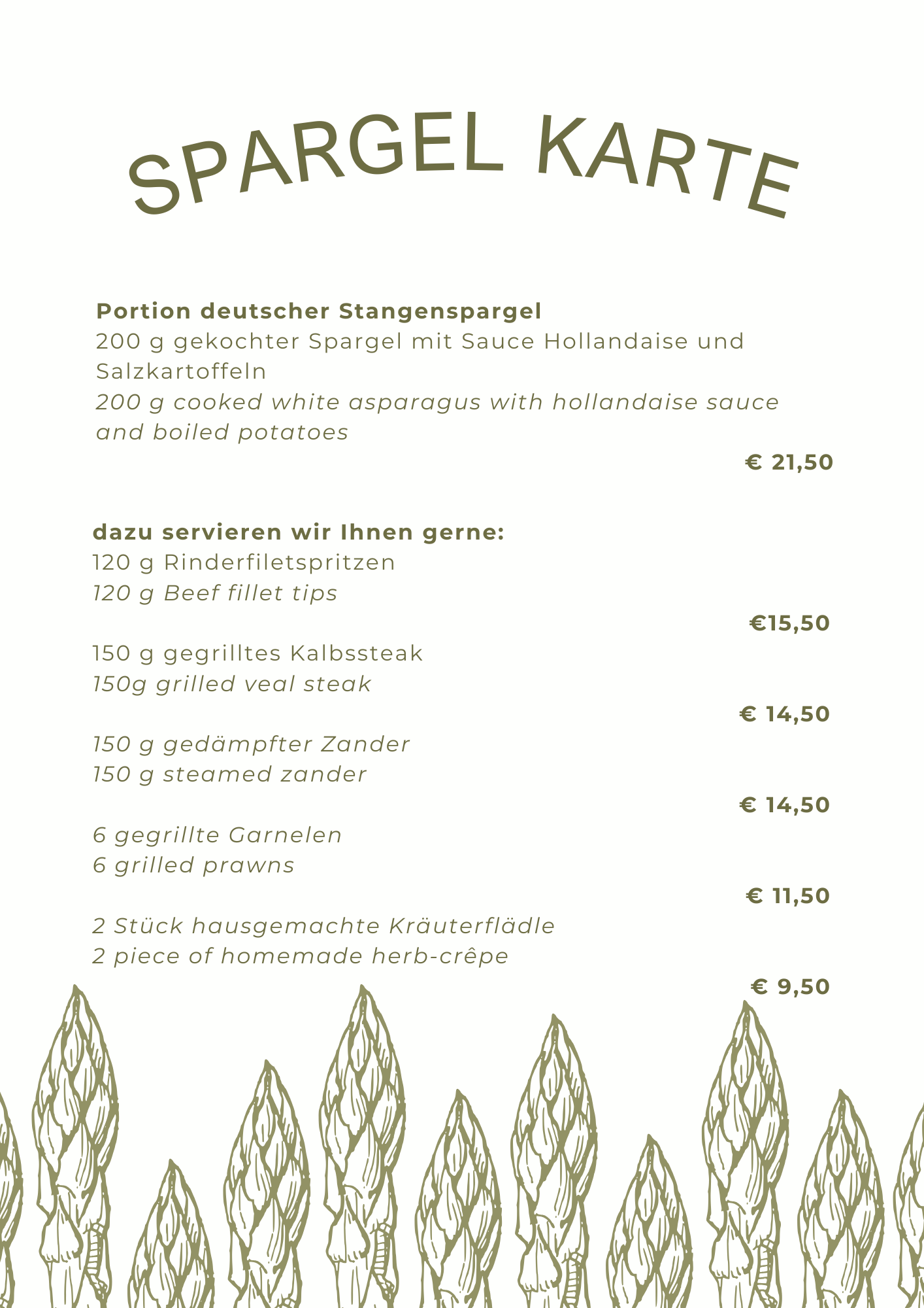 Spargel Karte 2025